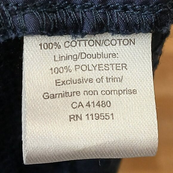 Gentle Fawn Venice Tie Back Flutter Sleeve Top Navy Blue Size XS - Picture 6 of 7